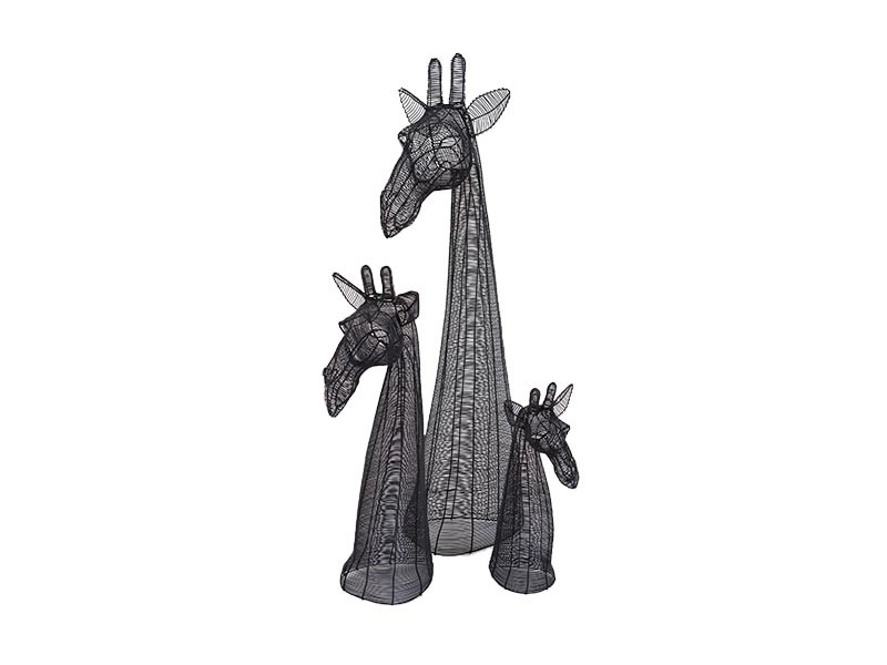 Black Giraffe Bust